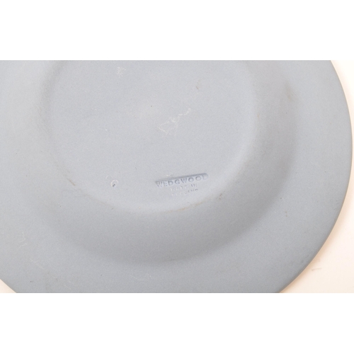 147 - Wedgwood - A collection of 20th century Wedgwood Jasperware. Each piece having jasperware blue groun... 