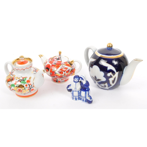 160 - Collection of Russian - Made in USSR porcelain ceramics to include decorative small teapots (3) all ... 