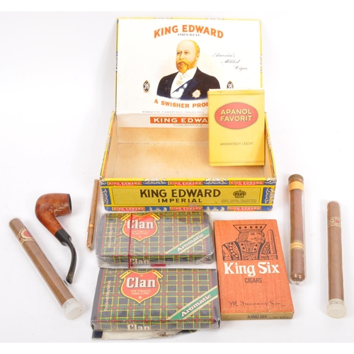 174 - A selection of 20th Century cigars to include Habana, Apanol Favorit and King Six alongside Clan pip... 