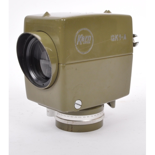 175 - Two 20th Century vintage KERN Swiss Theodolites, models GK1 and GK1-A, the latter in a Bakelite case... 