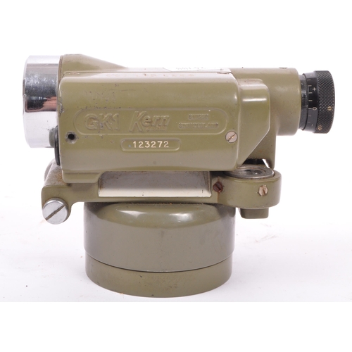 175 - Two 20th Century vintage KERN Swiss Theodolites, models GK1 and GK1-A, the latter in a Bakelite case... 