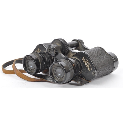 176 - Two 20th Century vintage binoculars, one made by Carl Zeiss, the other Invincible in leather case.