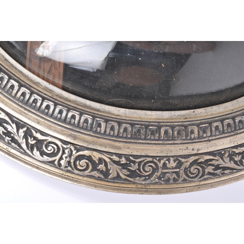 178 - An early 20th Century Catholic stucco crucifix depicting Christ on a wooden cross  against a black b... 