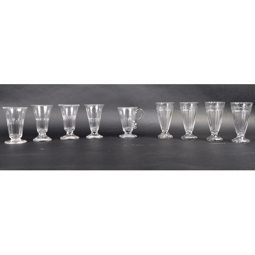 138 - A collection of Regency period early 19th century crystal hand cut jelly glasses. The lot comprising... 