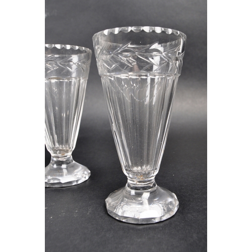 138 - A collection of Regency period early 19th century crystal hand cut jelly glasses. The lot comprising... 