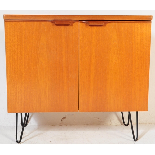 567 - Statesroom - A vintage retro mid 20th century circa 1960s teak record cabinet in the manner of G Pla... 