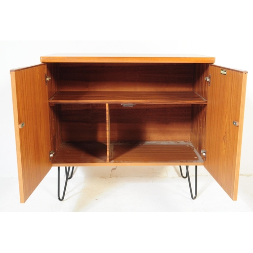 567 - Statesroom - A vintage retro mid 20th century circa 1960s teak record cabinet in the manner of G Pla... 