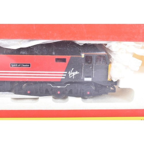 120 - Two vintage Hornby OO gauge model railway trainset locomotive engines comprising No. R2289B Virgin C... 