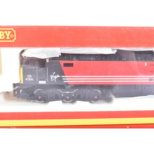 120 - Two vintage Hornby OO gauge model railway trainset locomotive engines comprising No. R2289B Virgin C... 