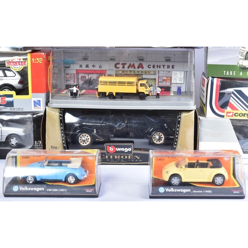 122 - Diecast - a collection of assorted boxed diecast models of various scales and makers to include; Cor... 