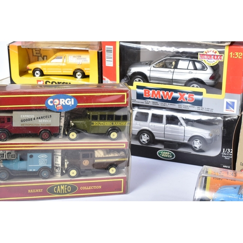 122 - Diecast - a collection of assorted boxed diecast models of various scales and makers to include; Cor... 