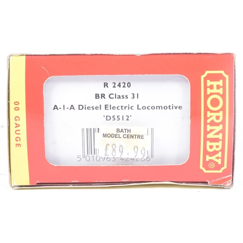 127 - An original Hornby OO gauge model railway trainset locomotive engine No. R2420 BR Class 31, A-I-A Di... 