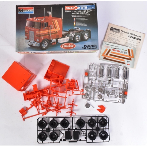 13 - Two vintage plastic model kits of transport interest, comprising of; AMT Mack Cruise-Liner tractor t... 