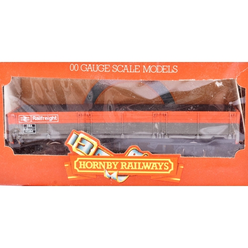 136 - Three vintage Hornby OO gauge model railway trainset rolling stock, comprising; No. R749 BR 75-ton C... 