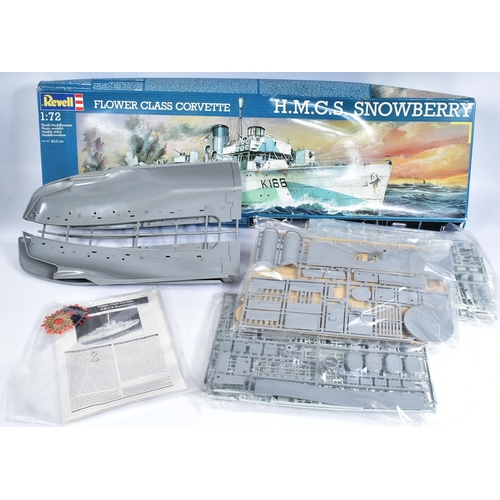 15 - A vintage Revell plastic model kit of the World War Two WW2 Royal Naval Flower Class Corvette H.M.C.... 