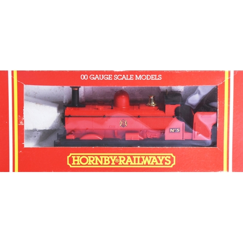 156 - Three vintage Hornby OO gauge model railway trainset locomotive engines comprising; No. R173 GWR '15... 