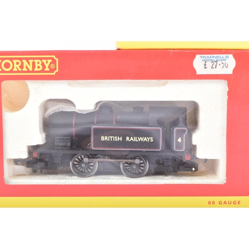 158 - Three vintage Hornby OO gauge model railway trainset locomotive engines comprising No. R2430 Red 0-4... 