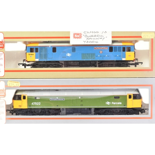 161 - Model Railway - x3 Lima made OO gauge model railway diesel trainset locomotive engines comprising; 
... 