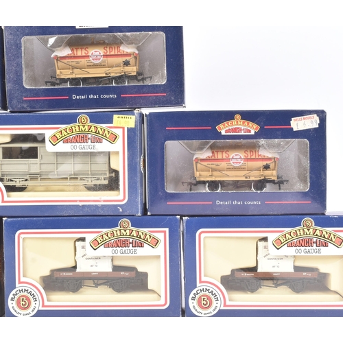 177 - A collection of x9 Bachmann Branch-Line OO gauge model railway trainset locomotive rolling stock wag... 