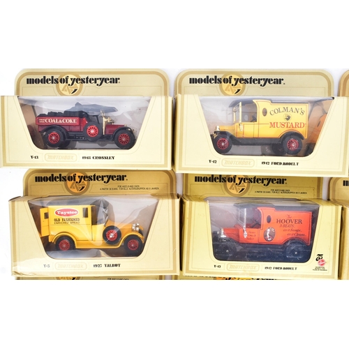 225 - A collection of vintage Matchbox Models of Yesteryear / Y-Series diecast model cars. Includes advert... 