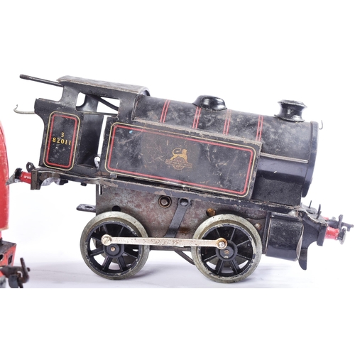 237 - Model Railway - a collection of x4 Hornby O gauge tinplate clockwork model railway trainset locomoti... 