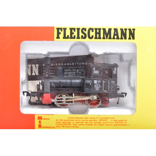 240 - Two Fleischmann OO gauge model railway diesel trainset locomotives comprising; No. 4175 steam loco w... 