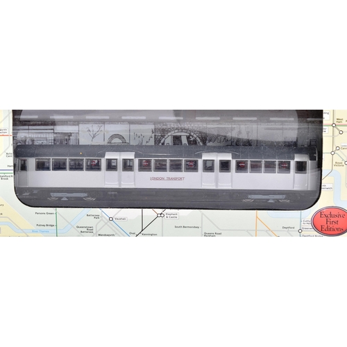 25 - Three model diecast Gilbow London Tube Stock Carriages, 1/76 scale. Comprising of; 1959 Driving Carr... 