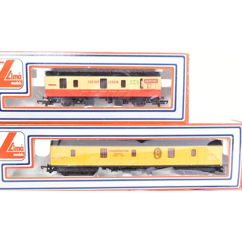 297 - A collection of x7 Lima OO gauge model railway rolling stock coaches and wagons comprising; No. 3053... 