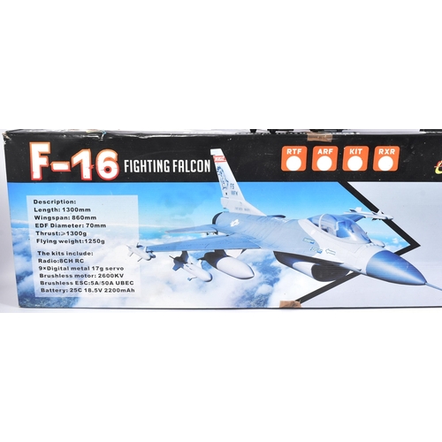 30 - RC Model Kit - a large RC Radio Controlled F-16 Fighting Falcon aircraft. The kit appearing unused w... 