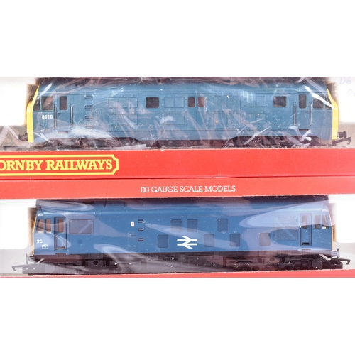 309 - Model Railway - x3 original Hornby OO gauge model railway diesel locomotive engines comprising; R080... 