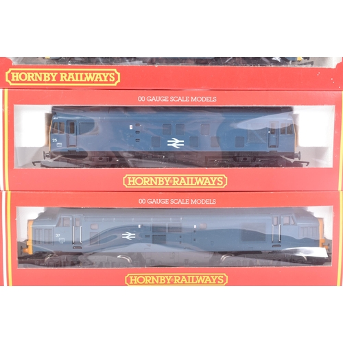 309 - Model Railway - x3 original Hornby OO gauge model railway diesel locomotive engines comprising; R080... 