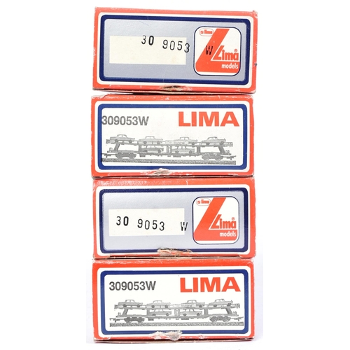 311 - A collection of x4 Lima OO gauge model railway rolling stock Motorail Car Transporters, No. 309053W.... 