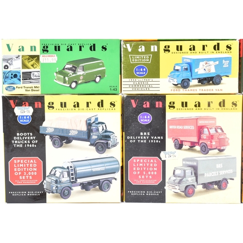 316 - Diecast - a collection of Lledo made 1/43 scale Vanguards diecast model cars to include; Whitbread S... 