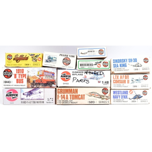 325 - A collection of x11 assorted Airfix plastic model kits to include; No. 03830-2 'Bullfinches' series ... 