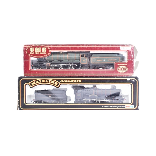 43 - Two vintage OO gauge model railway trainset steam locomotive engines comprising; Mainline Railways N... 