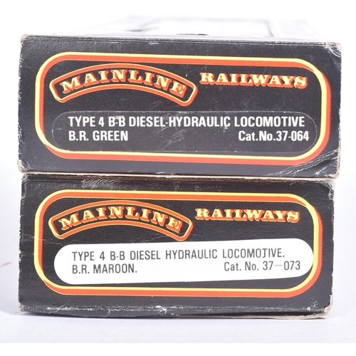 468 - Two Mainline Railways OO gauge model railway diesel trainset locomotives comprising; No. 37-064 Type... 