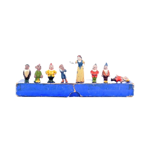 47 - Lead Figures - a set of vintage 1930s (1938) Britain's made Walt Disney's Snow White and the Seven D... 