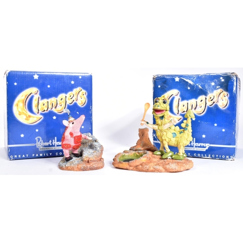 471 - The Clangers - Robert Harrop - CL04 Tiny Clanger and CL05 The Soup Dragon. Highly detailed resin fig... 