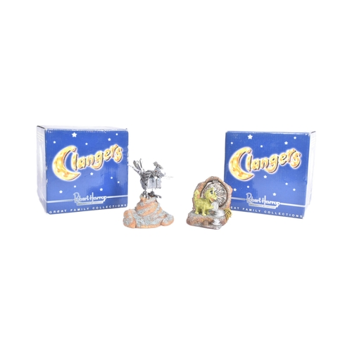 473 - The Clangers - Robert Harrop - CL06 Baby Dragon and CL10 The Iron Chicken. Highly detailed resin fig... 