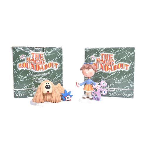 481 - The Magic Roundabout - Robert Harrop - x2 boxed figurines / statues: MR02 Florence and MR01 Dougal. ... 