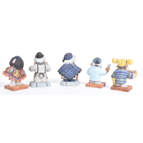 488 - The Wombles – Robert Harrop – x5 figurines: WC01 Great Uncle Bulgaria, WC11 Obidos, WC10 Alderney, W... 