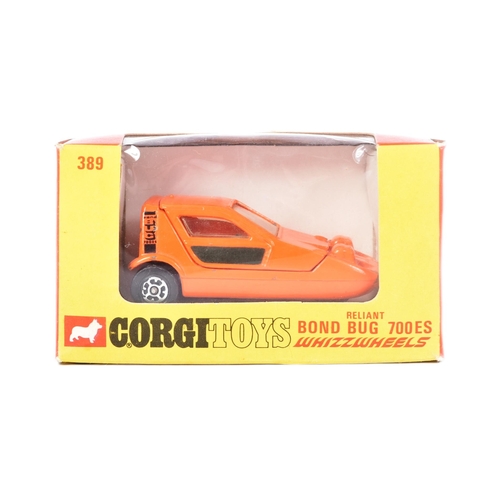 71 - Diecast - a vintage Corgi Toys boxed diecast model No. 389 Reliant Bond Bug 700ES. The car generally... 