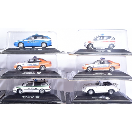 88 - Diecast - a collection of x20 assorted 1/43 scale diecast model police cars. Examples to include; Ch... 