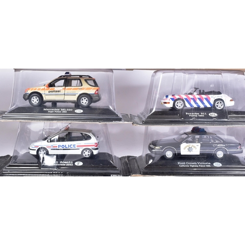 88 - Diecast - a collection of x20 assorted 1/43 scale diecast model police cars. Examples to include; Ch... 