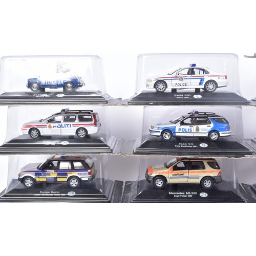 88 - Diecast - a collection of x20 assorted 1/43 scale diecast model police cars. Examples to include; Ch... 