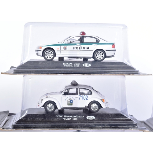 88 - Diecast - a collection of x20 assorted 1/43 scale diecast model police cars. Examples to include; Ch... 