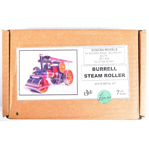 98 - White Metal Kits - x2 original Duncan Models 7mm scale white metal Steam Roller kits comprising Burr... 