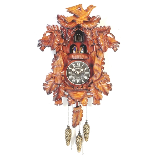 A large contemporary German Black Forest style Kaiser Quartz cuckoo