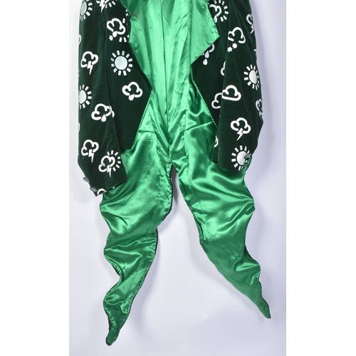 54 - Forkbeard Fantasy - Met Man – an original production used custom made green velvet weatherman type c... 