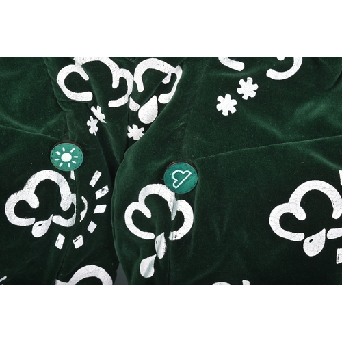 54 - Forkbeard Fantasy - Met Man – an original production used custom made green velvet weatherman type c... 